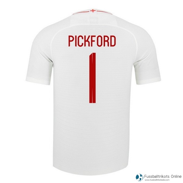 England Trikot Heim Pickford 2018 Weiß Fussballtrikots Günstig